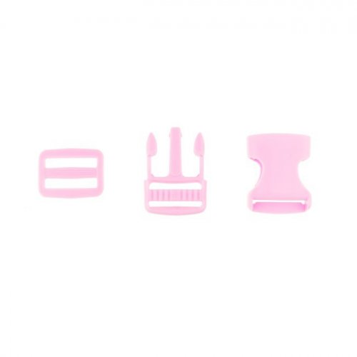 Verschluss-Set - rosa - 2,5 cm